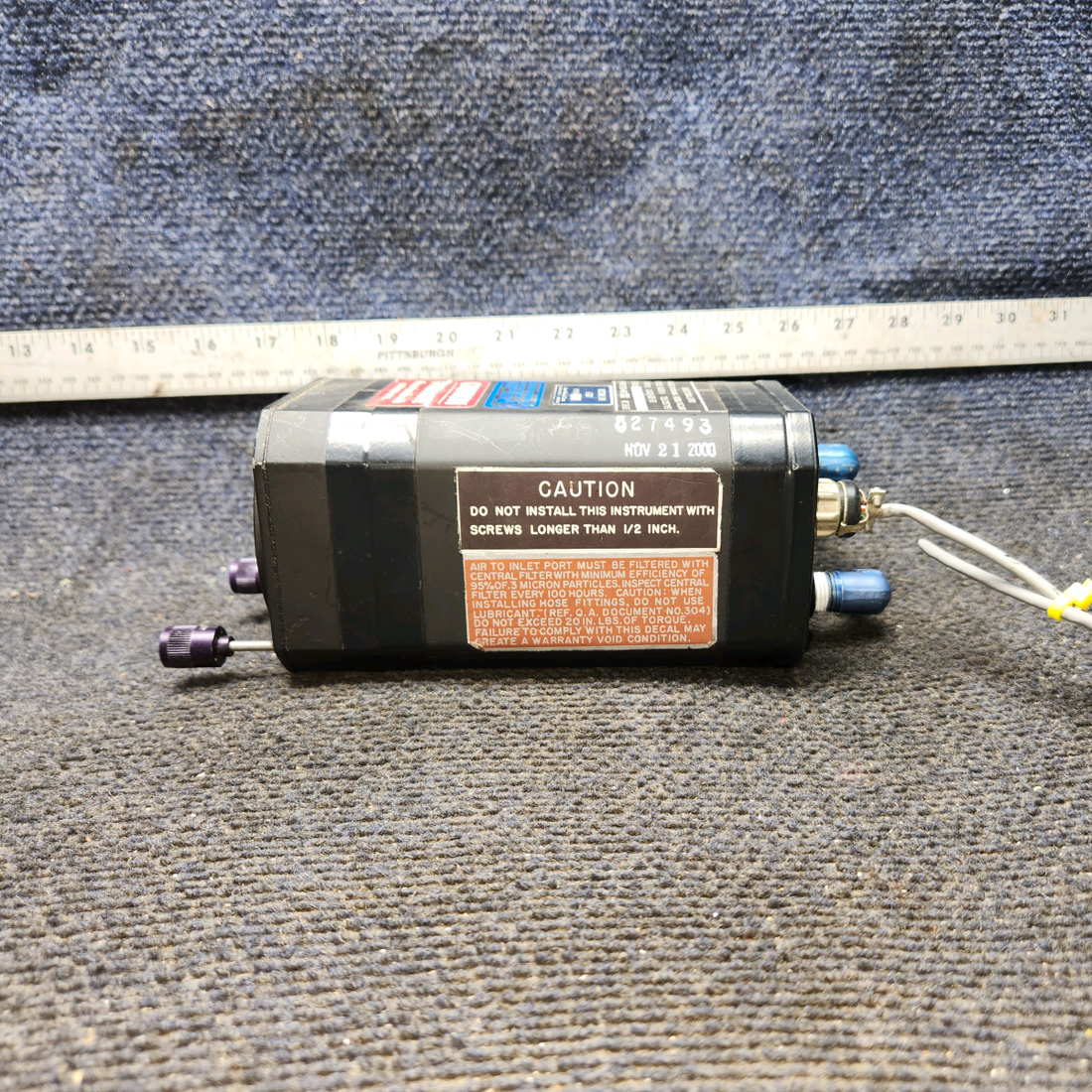 Used aircraft parts for sale, 1U262-005-20 Mid-Continent Cessna 182G Directional Gyro