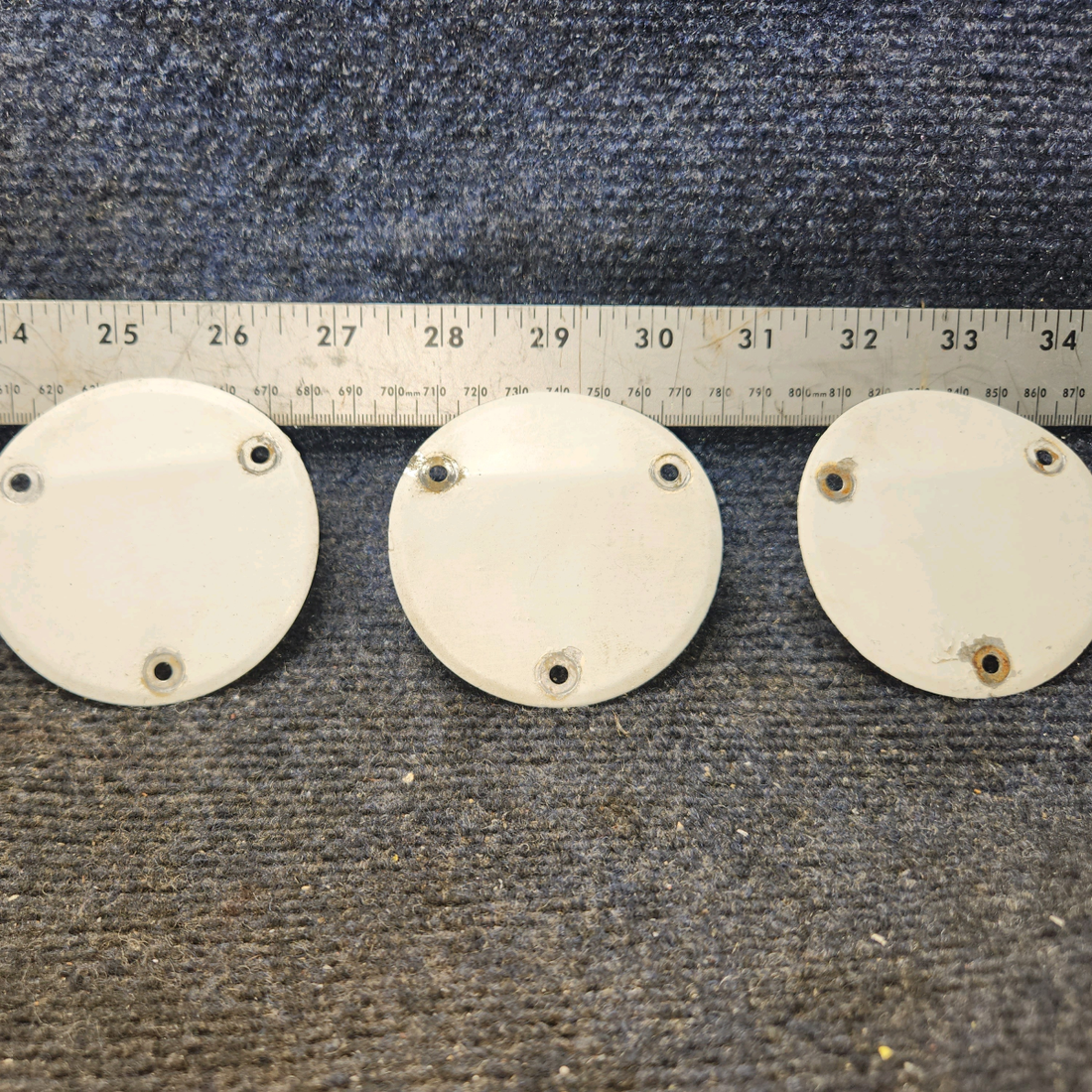 Used aircraft parts for sale, S225-3 Cessna 172F Flap Inspection Cover Plate - Set of 3
