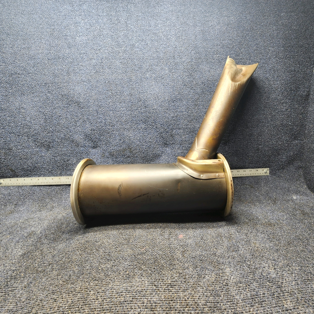 Used aircraft parts for sale, 1754001-9 CESSNA 172K LYCOMING MUFFLER (BENT TAILPIPE) "SEE PHOTOS"
