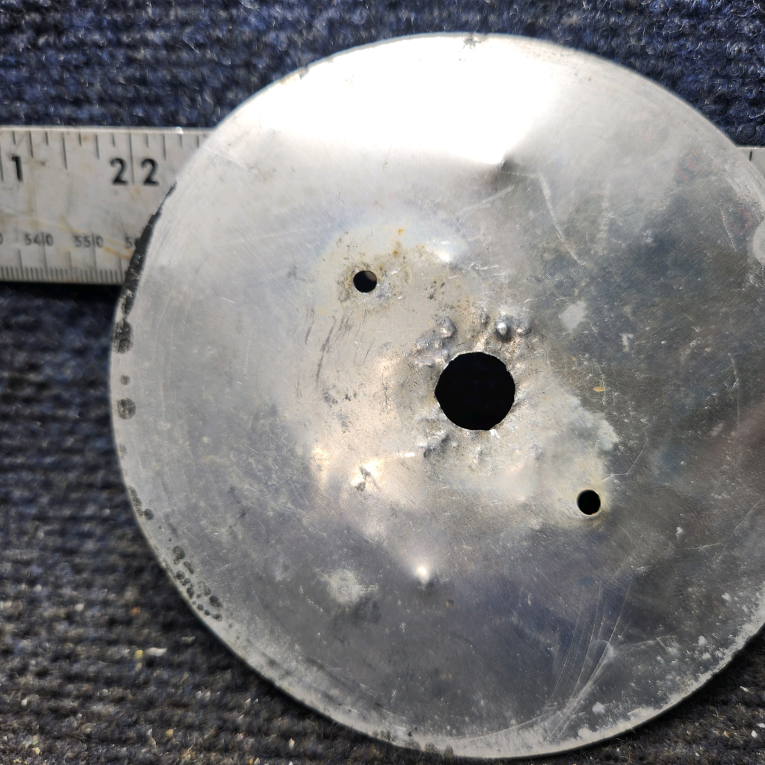 Used aircraft parts for sale, 0500246-11 Cessna 172F 36-Gallon Range Tank Selector Placard – Rare