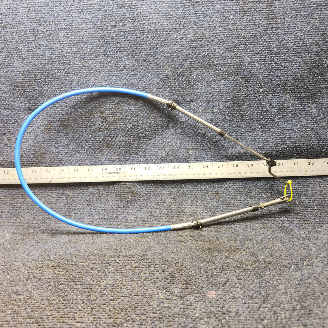 Used aircraft parts for sale, 67639-008 Piper PA28-140 Throttle Control Cable L: 44”