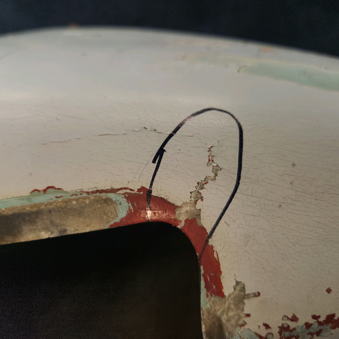 Used aircraft parts for sale, 0743609-17 Cessna 172F Nose Wheel Fairing (Pant)