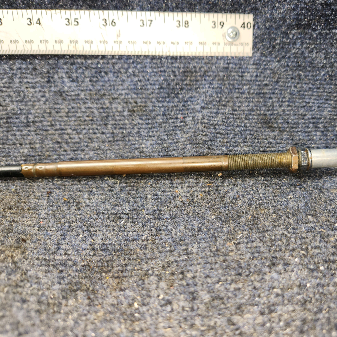 Used aircraft parts for sale, 35-944017 Beechcraft F35 Cowl Flap Control Cable Assembly, 32"