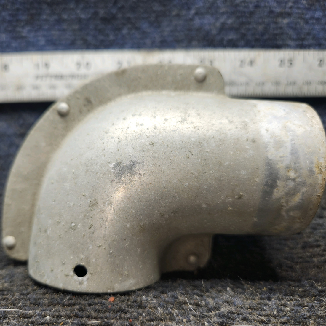 Used aircraft parts for sale, 450314 cessna 172N Fresh Air Vent Elbow LH