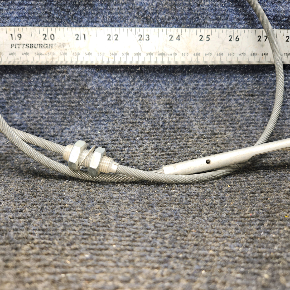 Used aircraft parts for sale, 660190-003 Throttle Control Cable (43 3/4")
