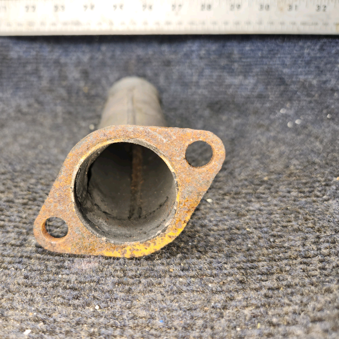 Used aircraft parts for sale, 0550176-13 Continental O-300 Cessna C175 Curved Exhaust Riser
