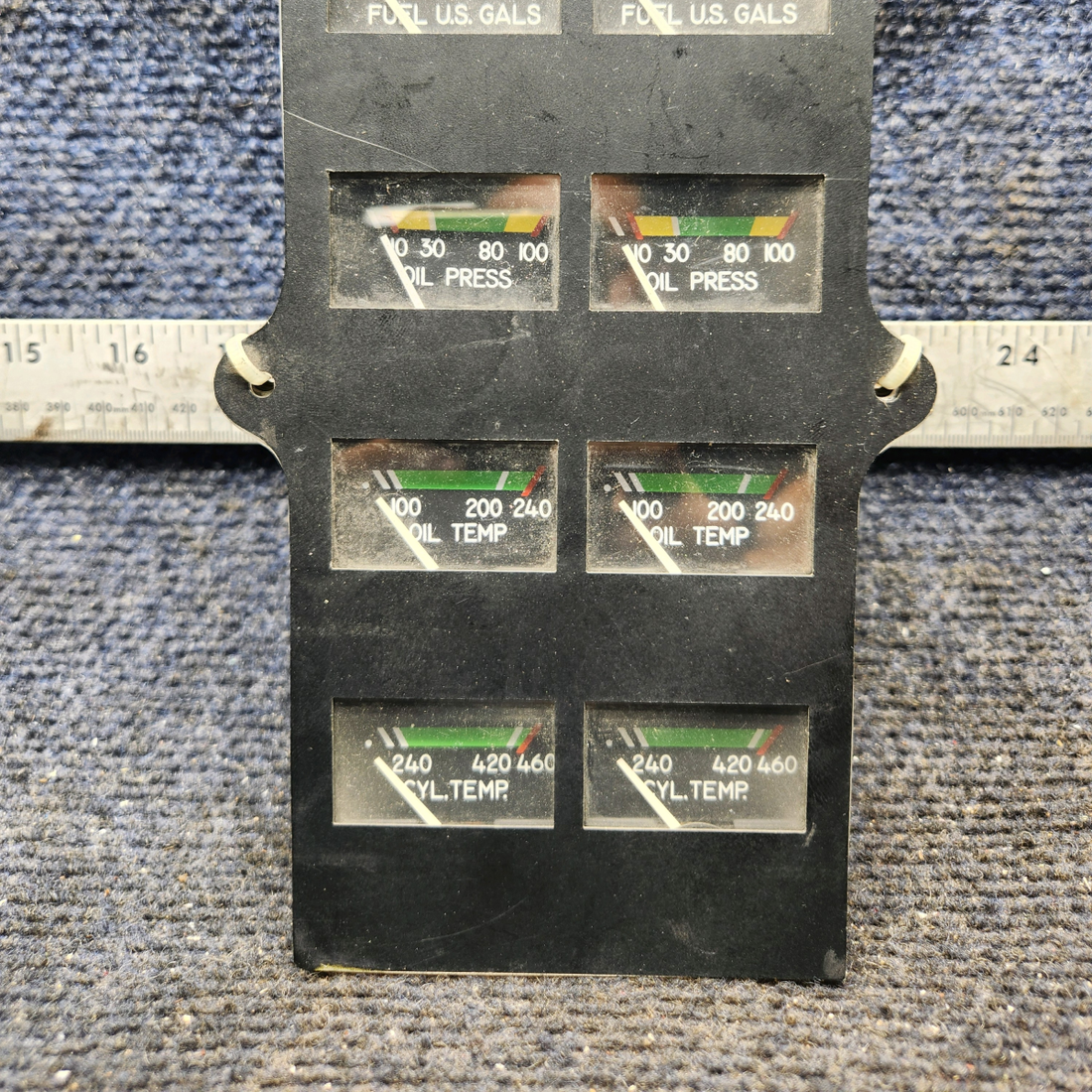 Used aircraft parts for sale, 39569-003 Rochester Gauges Piper PA34-220T Intrument Gauge Cluster (12V)