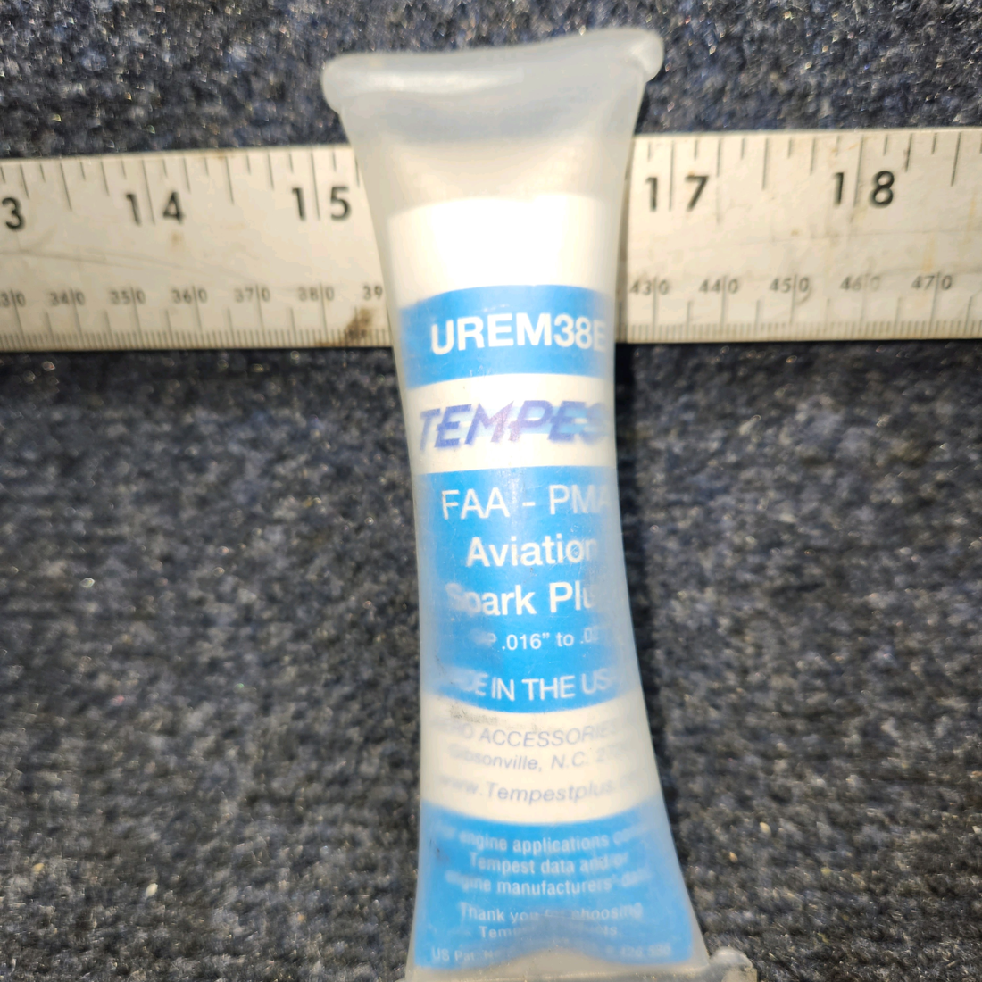 Used aircraft parts for sale, UREM38E Tempest CESSNA 172K SPARK PLUG "TWO"