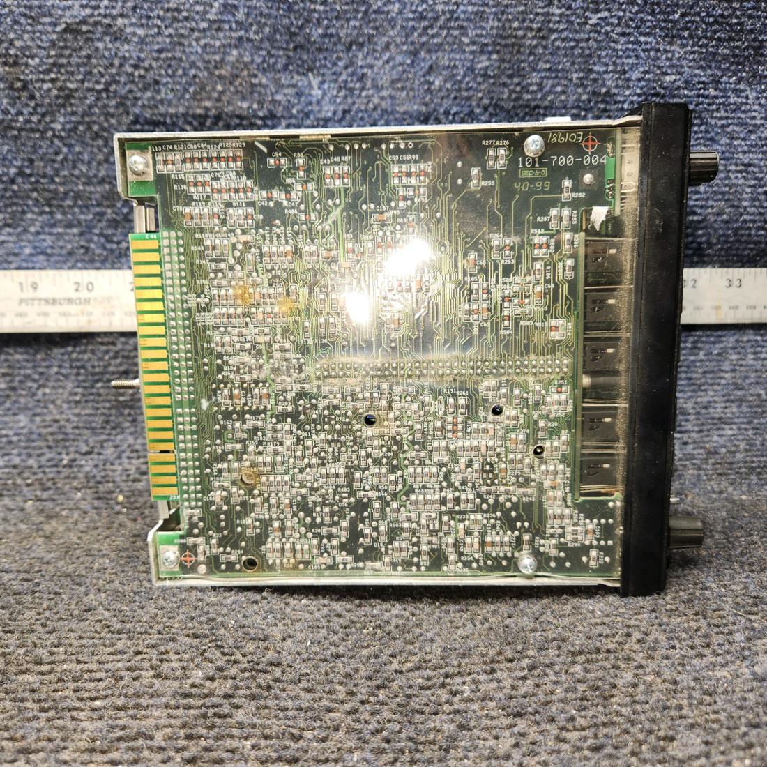 Used aircraft parts for sale, PMA7000 PS Engineering PMA7000M-S Piper PA28-161 Audio Panel with Tray and Connector