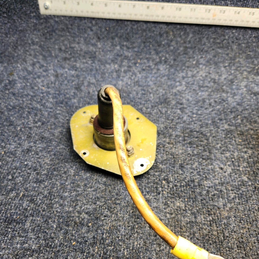 Used aircraft parts for sale, 62355-002 Piper PA32RT-300 EXTERNAL POWER PLUG ASSY W/ MOUNTING PLATE