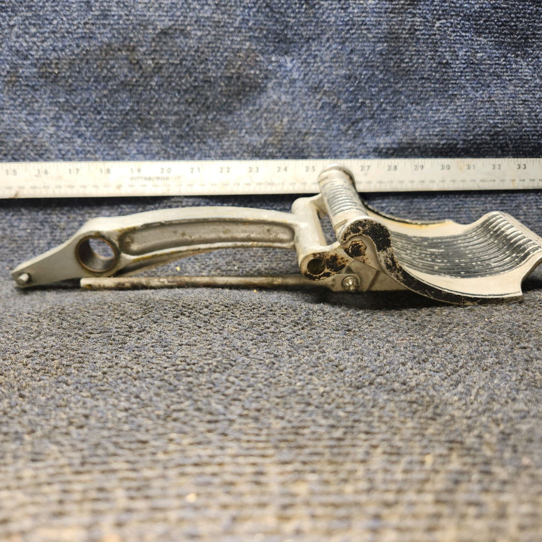 Used aircraft parts for sale, 35-524011, 35-524060-2 BEECHCRAFT F35 Rudder Pedal and Arm