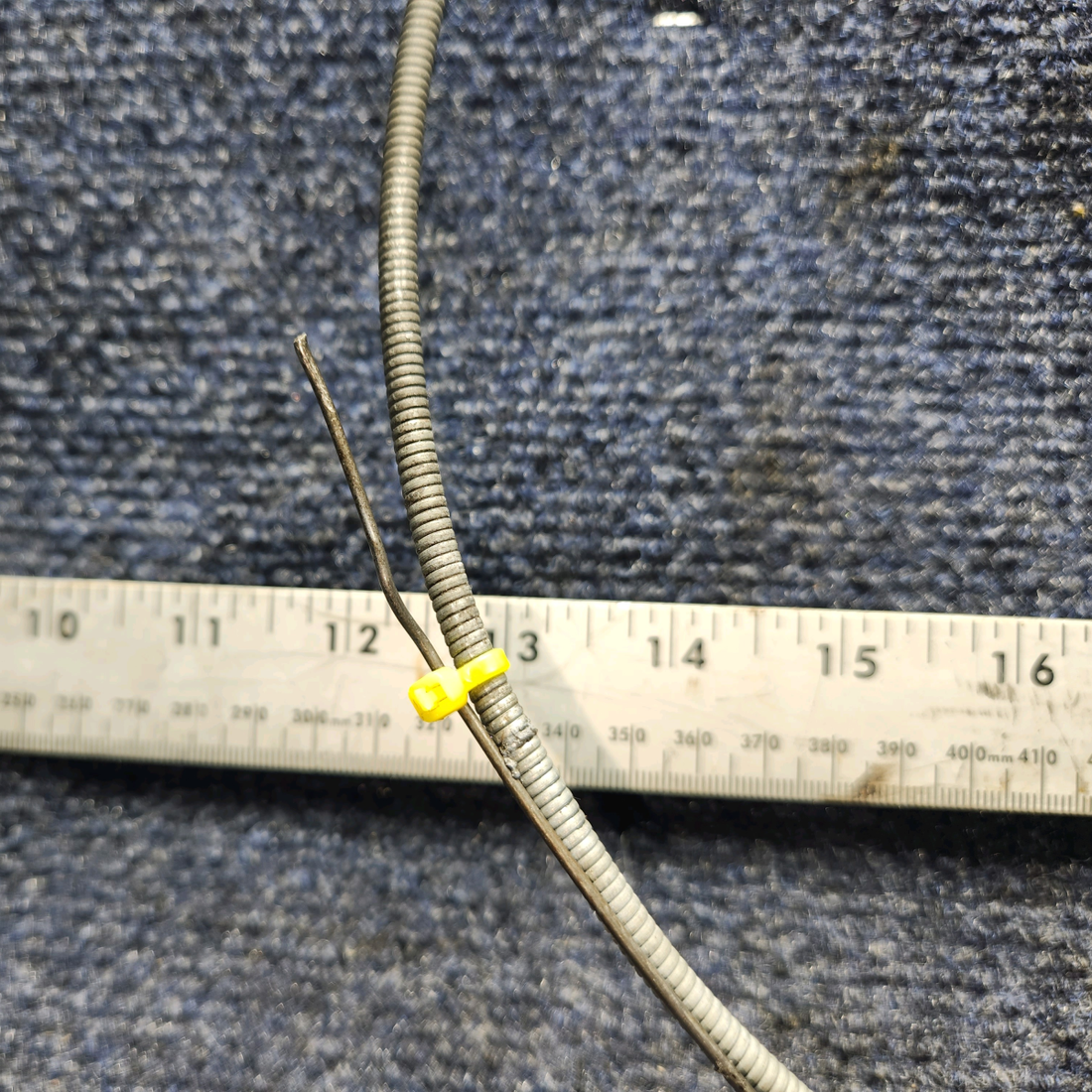 Used aircraft parts for sale, 66835-000 Piper PA28-140 Carburetor Heat Control Assy w Cable (Length: 49”)