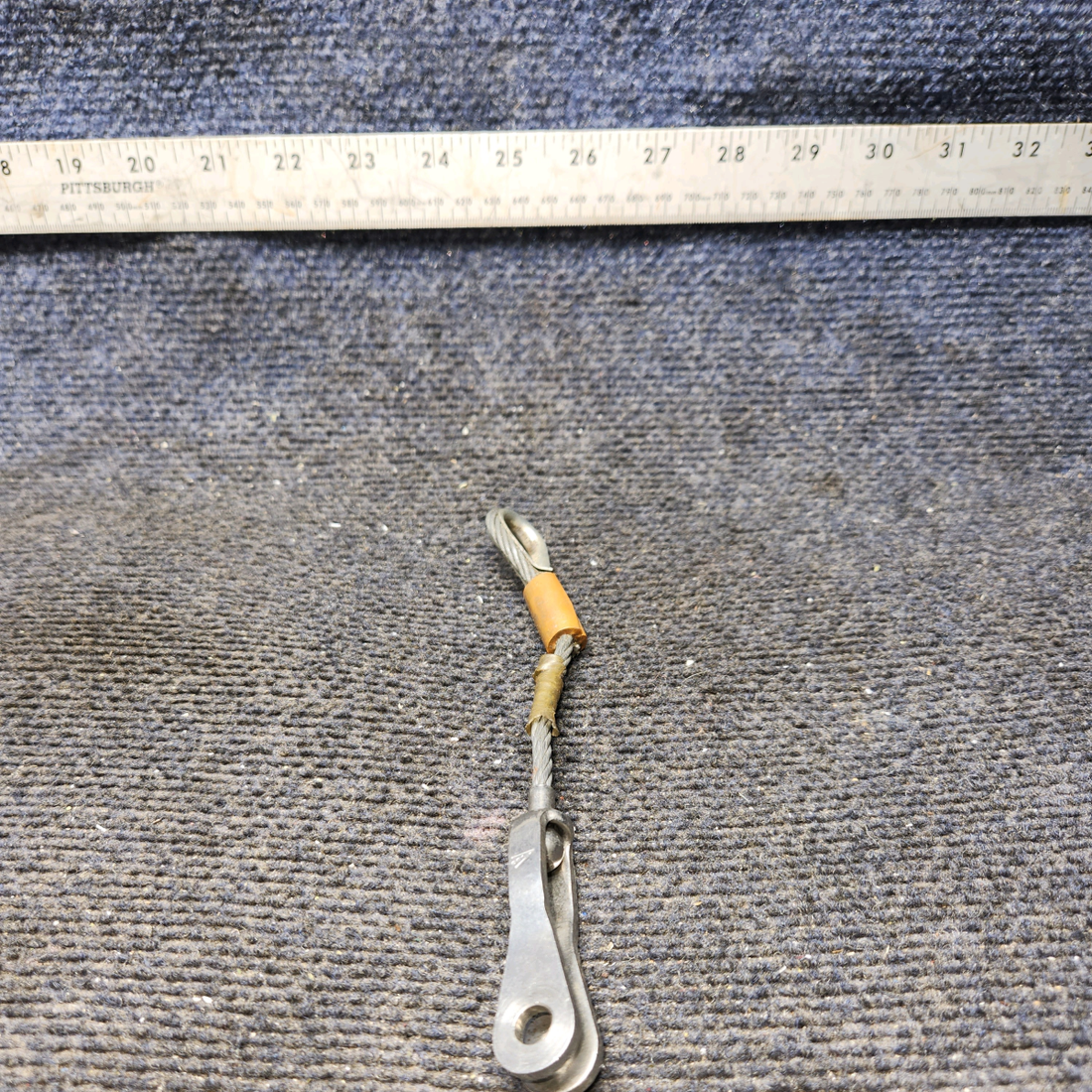 Used aircraft parts for sale, 96908-000 Piper PA32RT-300 Seat Belt Attach Cable Assembly