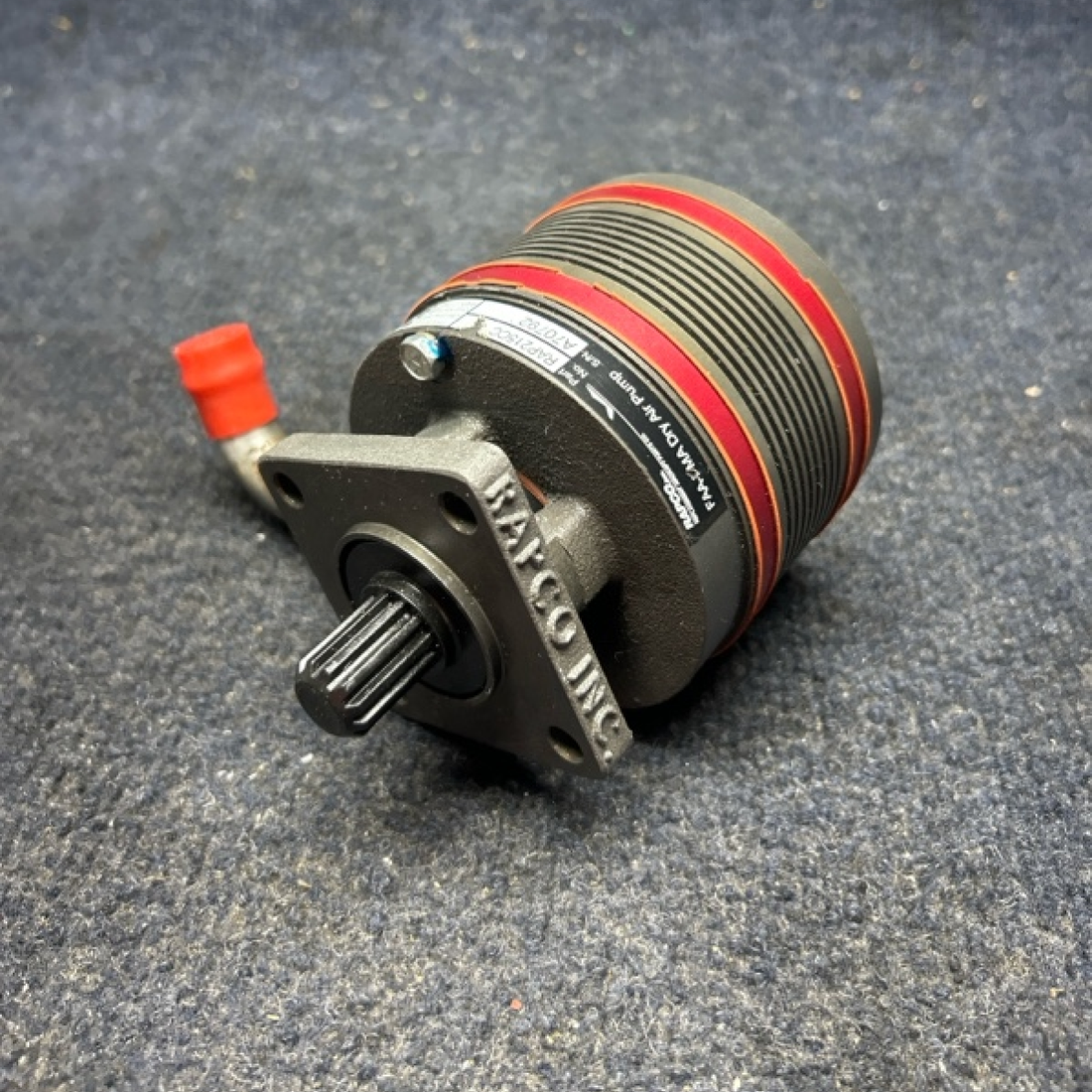 Used aircraft parts for sale, RAP215CC PIPER- CESSNA-BEECH- MOONEY VARIOS RAPCO DRY AIR PUMP USED