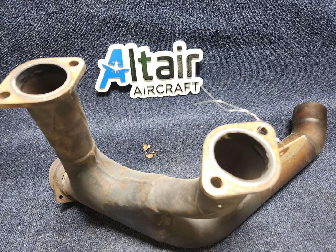 Used aircraft parts for sale 2454000-4, 2454000-11, 2454000-12, 2454000-13 C172RG Exhaust Collector Crossover